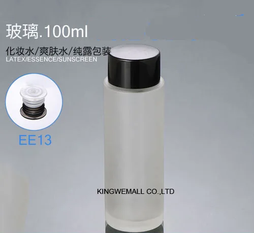 

100 мл (300 шт./лот) высококачественные Матовые прозрачные бутылки с черной крышкой 100 см3 стеклянные бутылки для эфирных масел оптом