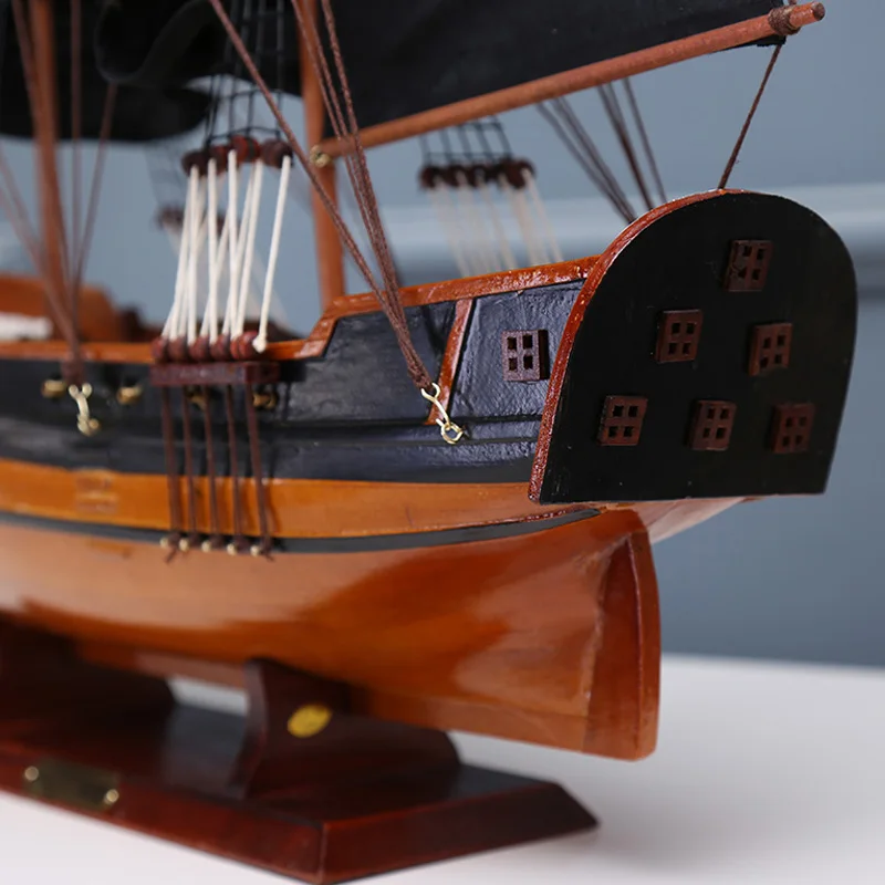 LUCKK DIY 75 см пиратский деревянный парусник модель корабля сборка классика украшение дома аксессуары ремесла строительные наборы игрушки