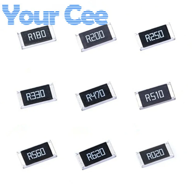 100 шт. 2512 SMD резистор 1 Вт 1% 0 56r 5r 25r 2r 0.18R 0.05R 0.051R 0.047R 0.01R 0.68R 0.47R 0.62R чиповый