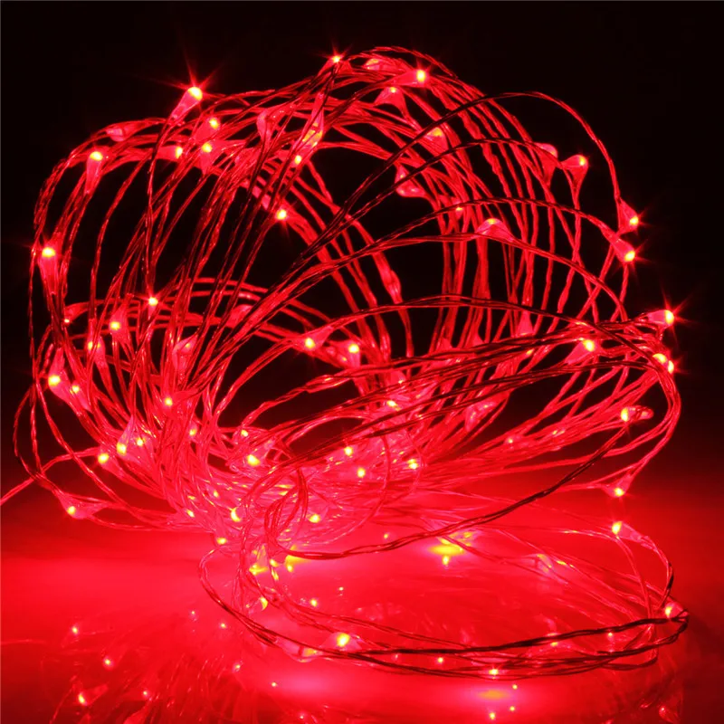 Светодиодный светильник гирлянда медный провод светодиодный s теплый белый