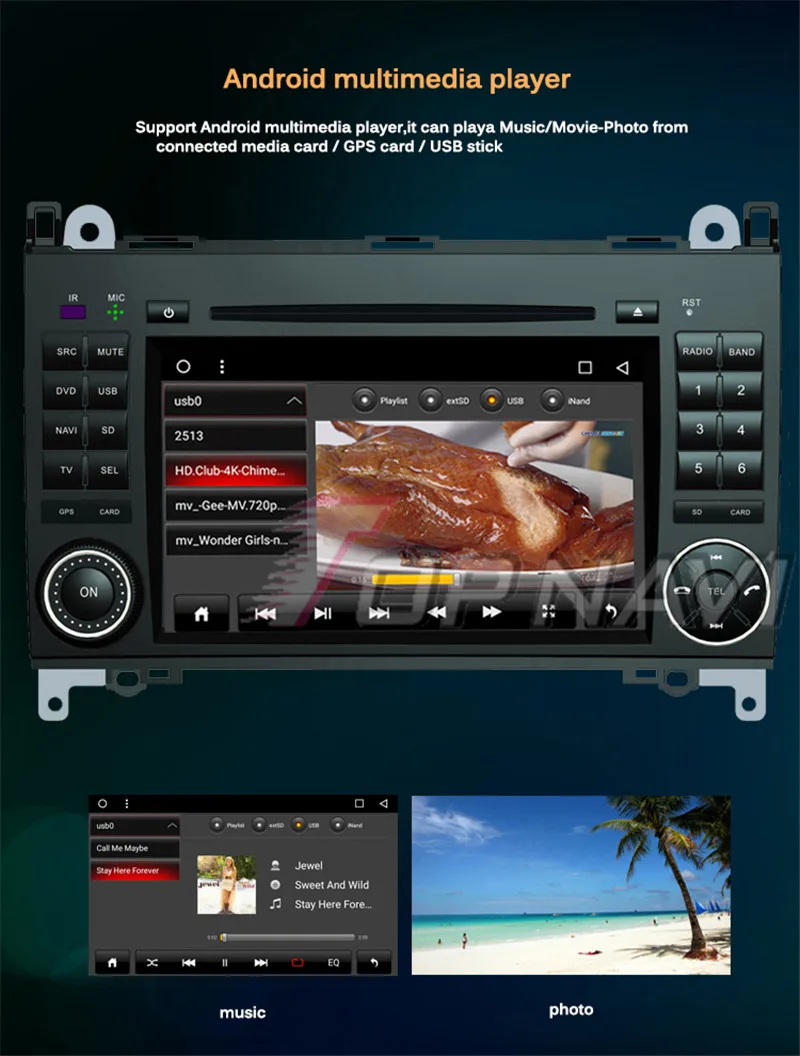 

TOPNAVI 7''Android 8.1 Car Stereo for Benz A-class W169/B-CLASS W245 2004 2005 2006 2007 2008 2009 2010 2011 2012 GPS RDS 3G BT