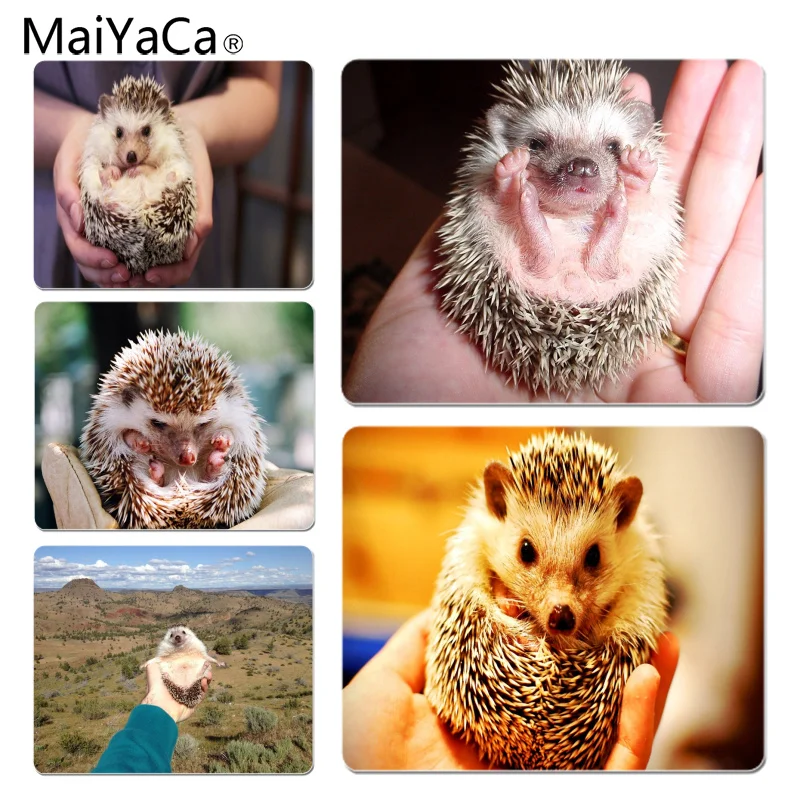 MaiYaCa Ежик милый в Teacup животных красивый коврик для мышки стиле аниме размер 25X29cm