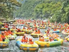 Надувная лодка 4 утолщенная рыбацкая жесткие штурмовые лодки дрейфующая Лодка на