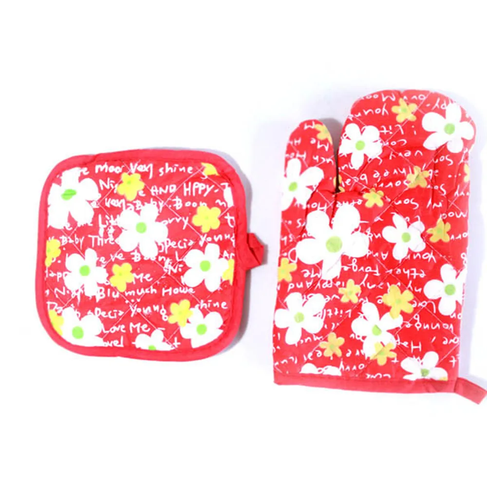 16x16 см кухонные хлопковые перчатки для микроволновки рукавицы термостойкие