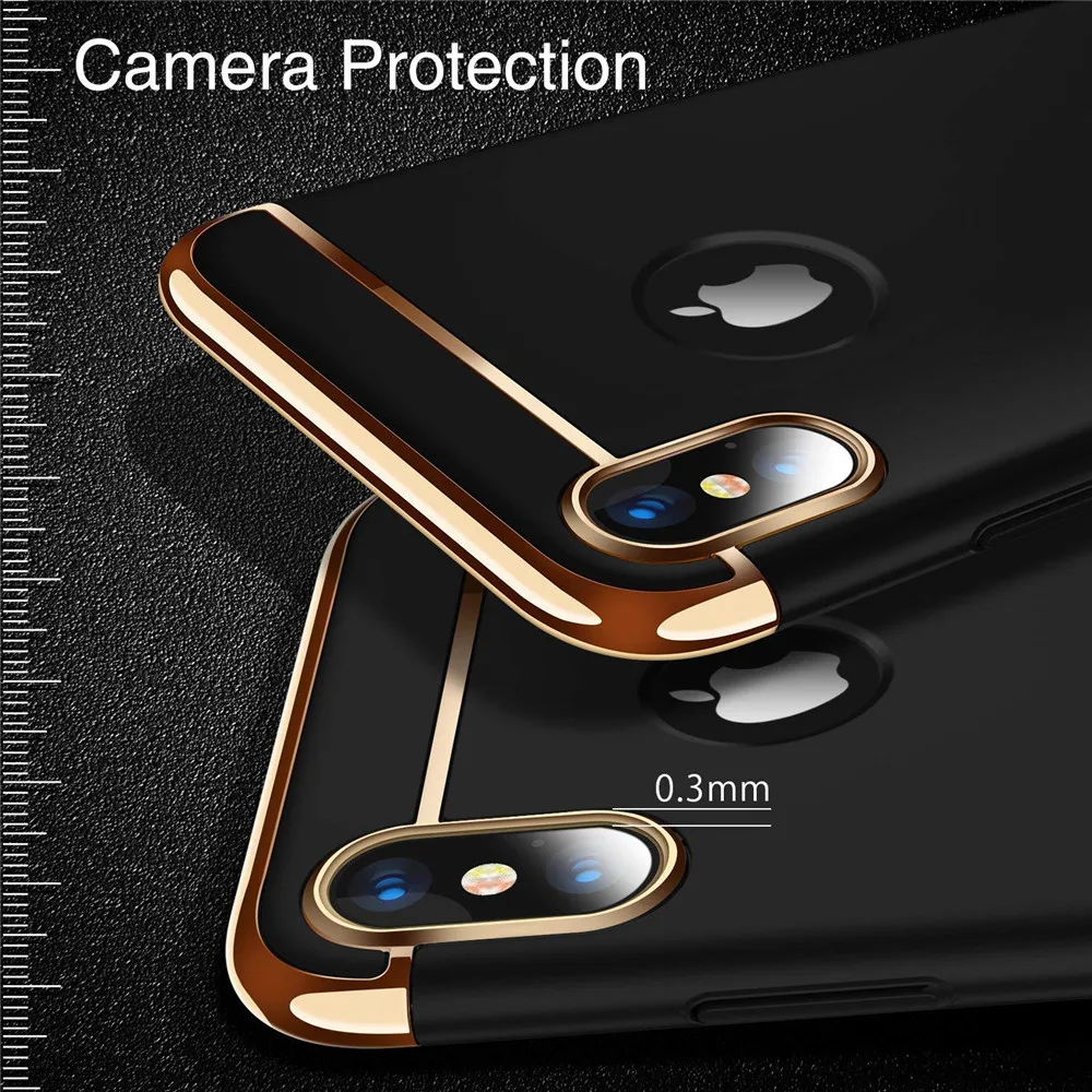 Роскошный чехол 3 в 1 для iPhone 7 8 6 6s 5 5s SE X съемный Plus сумка|Бамперы| |
