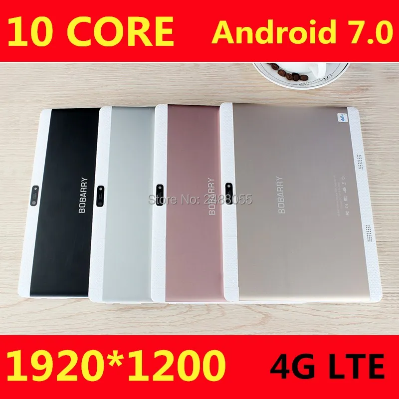 10 1 дюймовый планшетный ПК Deca core MTK6797 3G 4G GPS Android 7 4 Гб 64 Гб/128 ГБ Phablet pc двойная камера