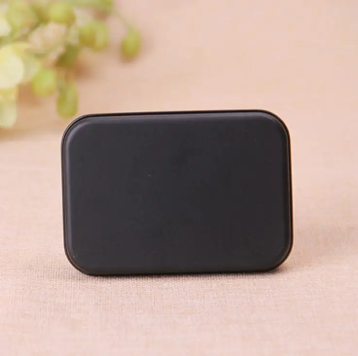 Black Tin Box Rectangle Mini Organizer Pill Candy Tea Storage Case Container For Money Coin Keys Playing Card SN991 | Дом и сад