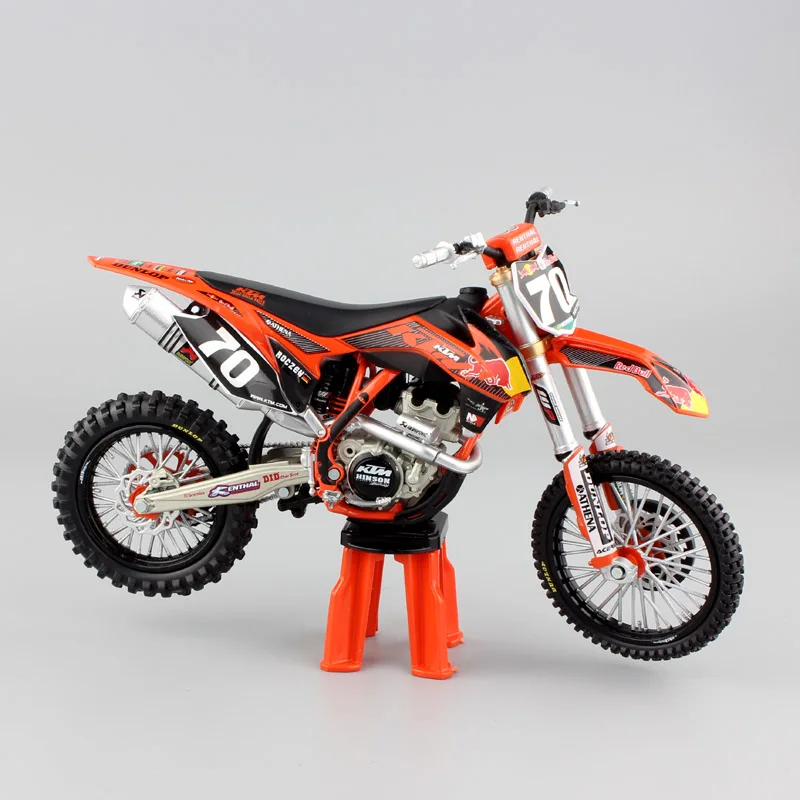 1/12 весы 2012 KTM 250 SX-F № 70 racer Кен Роксен напитка red bull от производителя мотоцикла dirt bike игрушечные машинки модели Enduro