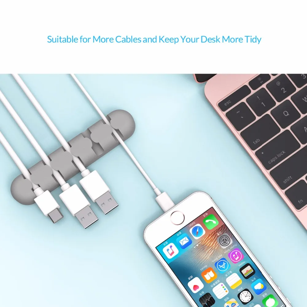 ORICO органайзер для проводов настольные зажимы управления шнуром iPhone кабель