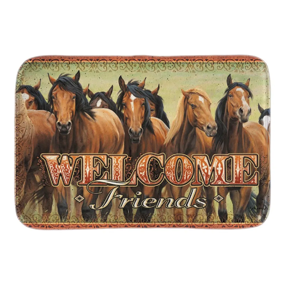 Домашние декоративные Придверные коврики с надписью Welcome Friends для дома и улицы