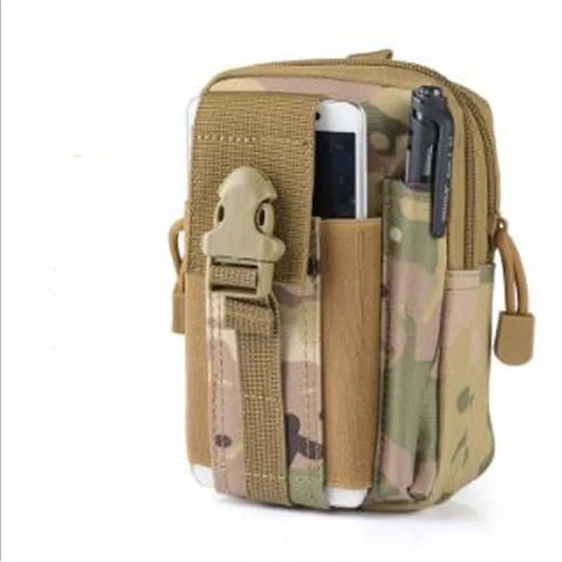 Men waist bag Casual Durable waist pack Belt Canvas Multifunction Military Bag Zipper Waterproof Waist Bag for Outdoor Wear