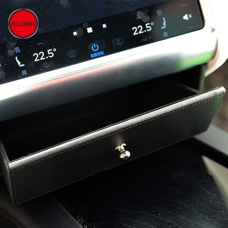 Ящик для хранения очков с центральной консолью Tesla Model X S контейнер лотка отсек из