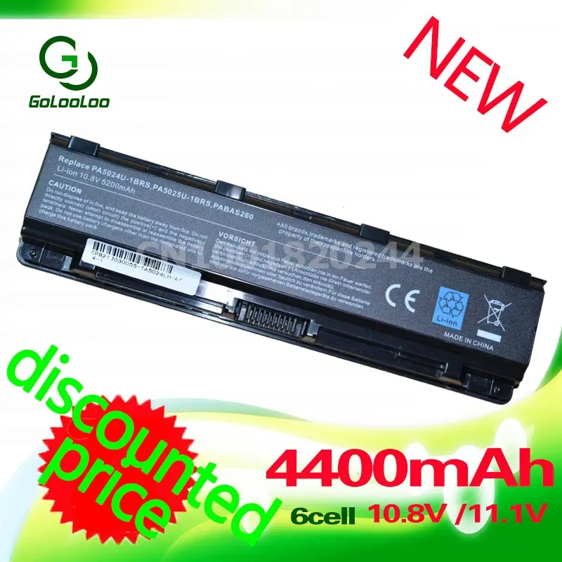 Golooloo 6 ячеек ноутбук Батарея для Toshiba PA5024U 1BRS спутниковый S840D S845 S845D S870D S870 S850 s875 s875d