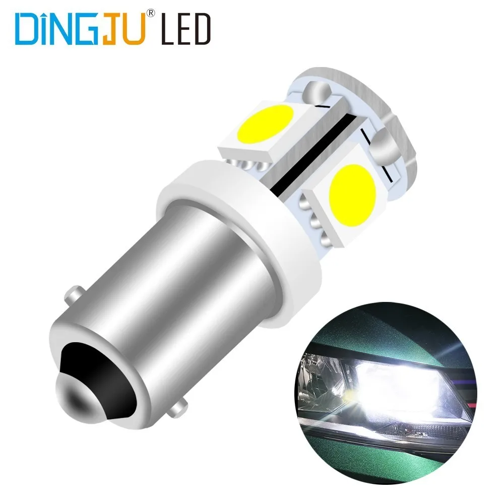 2 шт. T10 BA9 BA9S 5SMD 5050 Автомобильный светодиодный индикатор габаритный боковой