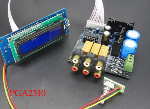

Assembled PGA2310 Streo Remote Audio Preamplifier Board Remote Volume Control
