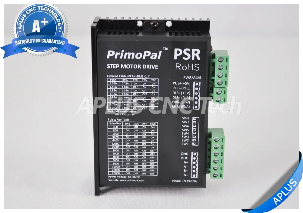 1 осевой двухвальный шаговый двигатель NEMA 23 396oz in и драйвер PSR5042 48 В комплект
