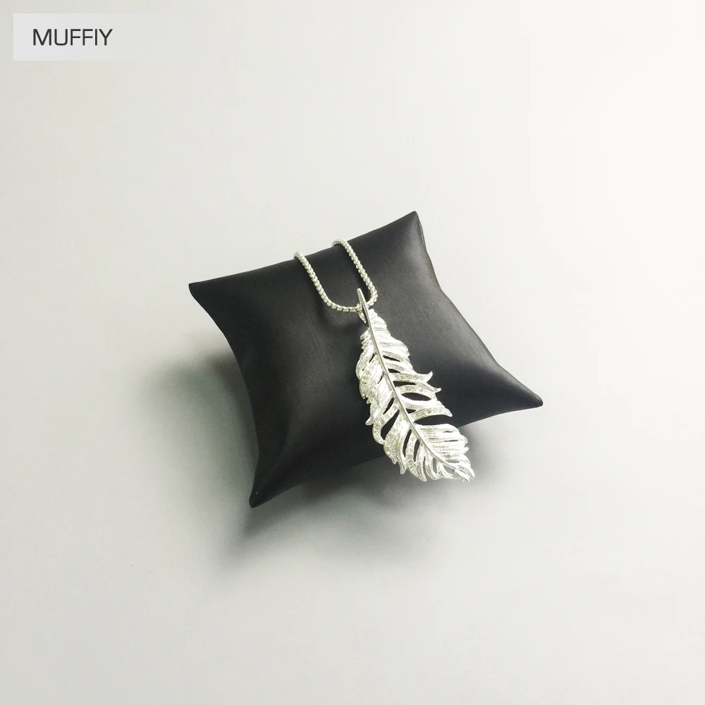 Кулон с белыми перьями модные ювелирные изделия для женщин в европейском стиле