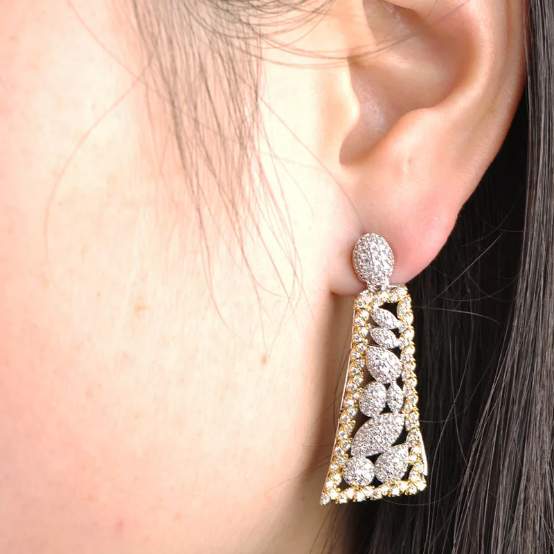 MECHOSEN роскошные медные Свадебные Ювелирные наборы Потрясающие циркониевые Феи