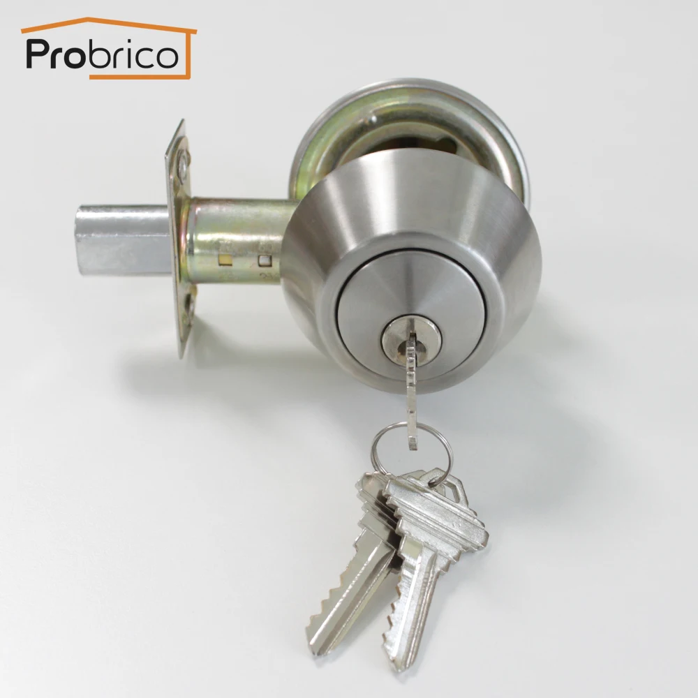 Probrico невидимая дверная ручка замок цилиндр безопасности Deadbolt механический