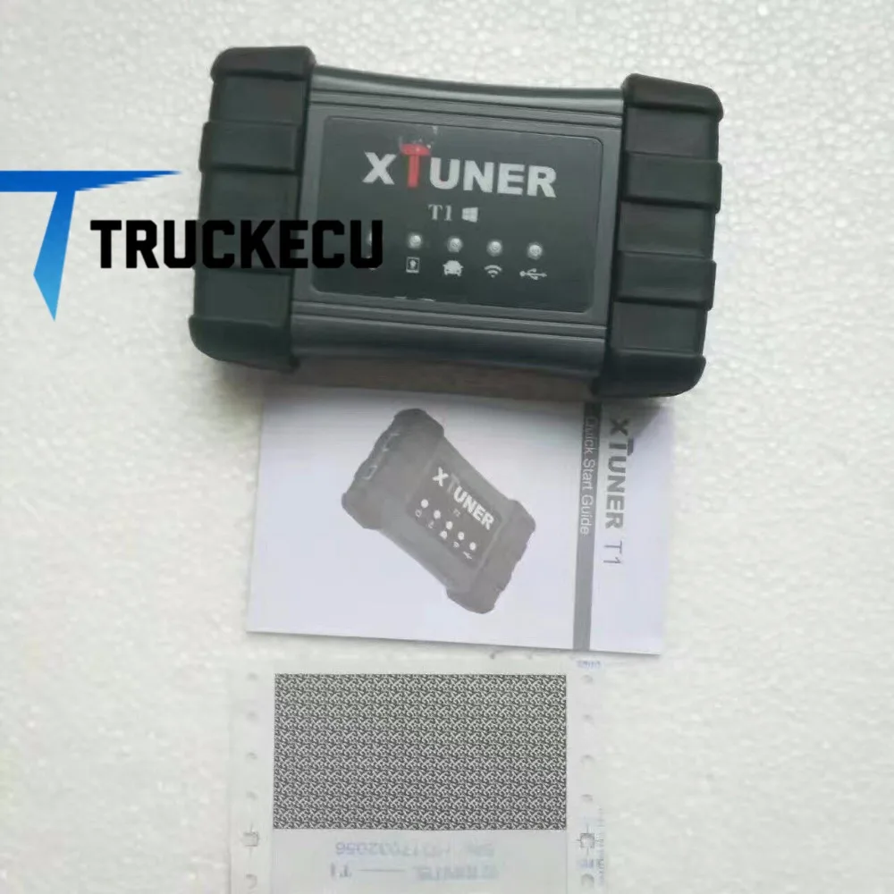XTUNER T1 для грузовых экскаваторов строительных транспортных средств Диагностика ABS подушка безопасности DPF OBD2 сканер для дизельных грузовиков+ планшет VPECKER T1