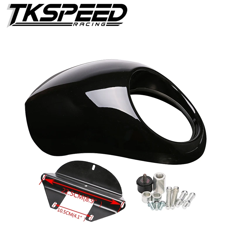 TKSPEED motorcycle Headlight Plastic Front Visor Fairing Cool sportster Mask Bezel For Harley 883 XL1200 Dyna Sportster FX|sportster