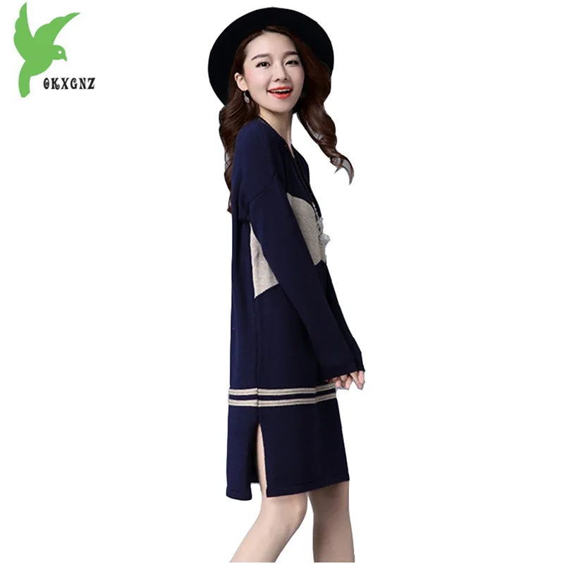 Новинка Осень-Зима Женский вязаный свитер модная Корейская версия Свободный