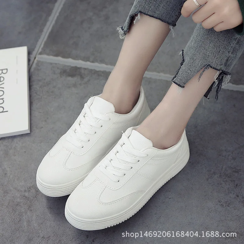 Женская кожаная обувь на толстой подошве с ворсом в Корейском стиле весну 2019A J02 |