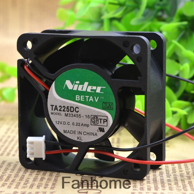Для TA225DC M33455 16 оригинальный японский Nidec 12V 0.22A 60*60*25 двойной шаровой