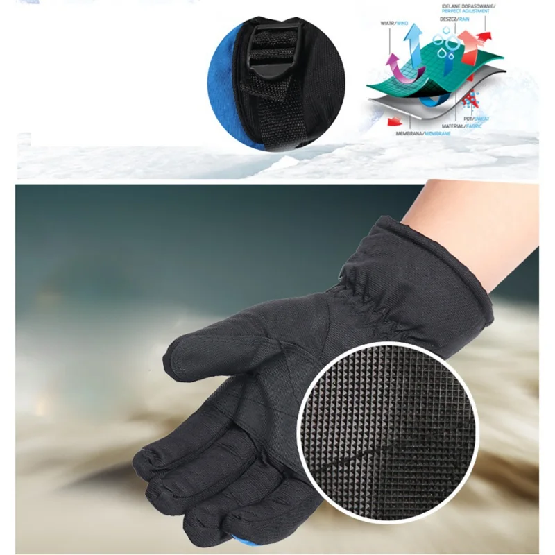 Outdoor Ski Gloves Waterproof Riding Windproof Sports Wool Warm | Спорт и развлечения