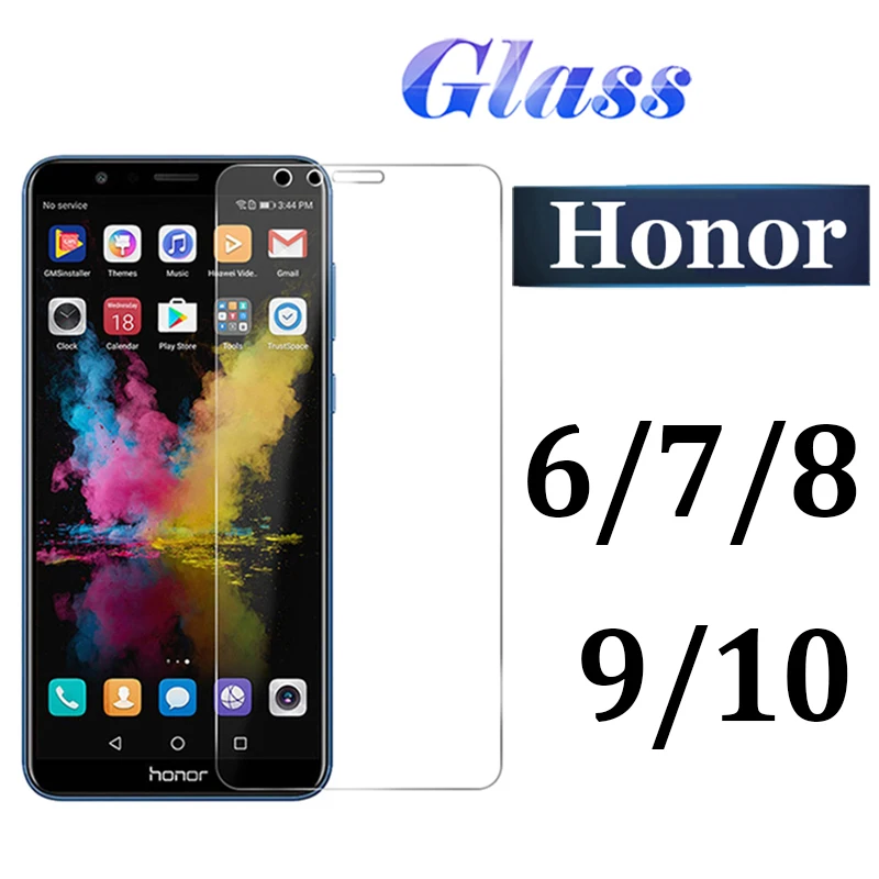 Защитное стекло Honor 9 lite закаленное 9h 2.5d для huawei 6a c6 6x7 7x8 10|Защитные стёкла и плёнки