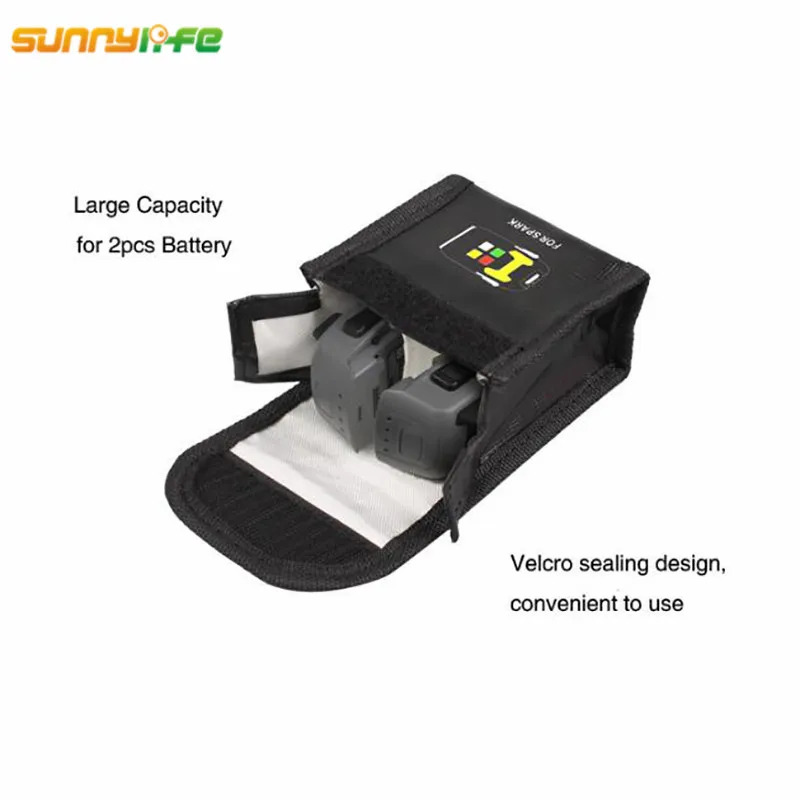 Lipo battery Fireproof Protective bag Heat Resistance Radiation protection Pocket explosion-proof safe storage Box DJI SPARK | Электроника