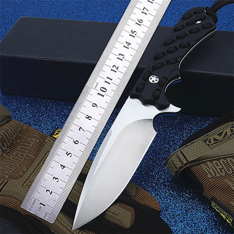 

2021 New Hot Sale D2 Steel Outdoor Tactical Military Knife Self-defense Wilderness Camping Survival Hunting Knives EDC Tools