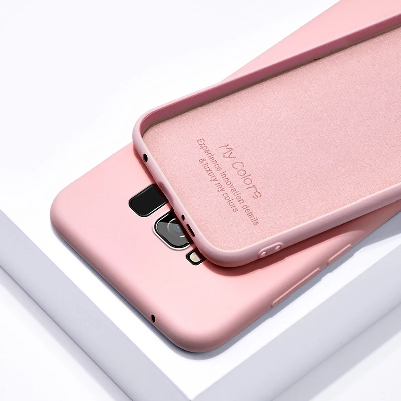 Официальный чехол FCOWB для samsung s9 из жидкого силикона роскошный брендовый телефона