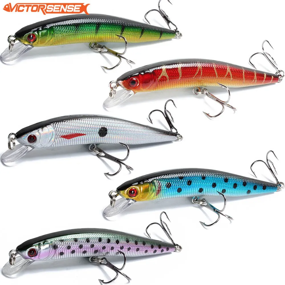 Victorsense Minnow приманки для ловли рыбы высота каблука 10 см 8 1 г приманка Topwater Crank
