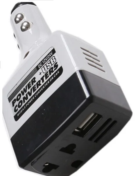 USB DC 12 В до 220 В-100 Инвертор автомобильный адаптер для укладки Мощность