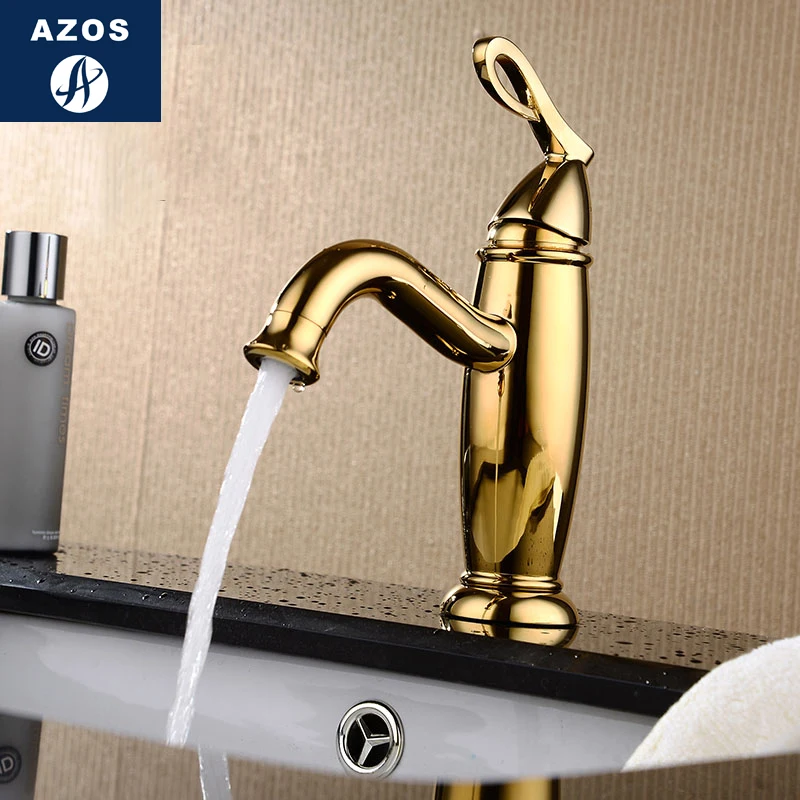 

Azos Under Counter Basin Faucet Soft Wash Basin Brass White Cold and Hot Switch Shower Room Basin Bathroom Cabinet Single Handl