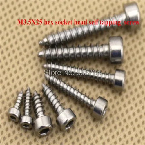 

Стерео винт из нержавеющей стали 100 для шкафа m3.5 * 25 allen head, 304 шт.