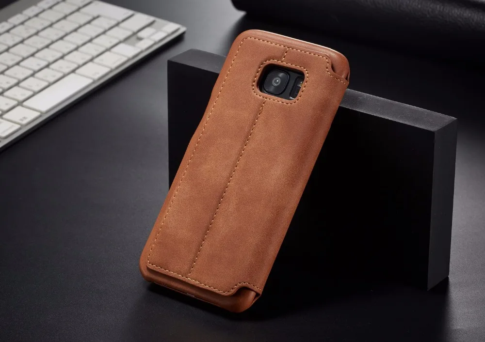 Роскошный кожаный флип-чехол на магните для samsung Galaxy S10 S9 S8 Plus держатель для карт чехол для samsung S7 S7 Edge Note 8 9 Coque Funda