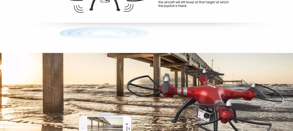 Syma X8HG готовый к вылету, Радиоуправляемый Дрон-Квадрокоптер с дистанционным управлением и 8.0MP 1080 P Камера HD, автоматический воздушный Давление высокое «Безголовый» режим VS X8 PRO