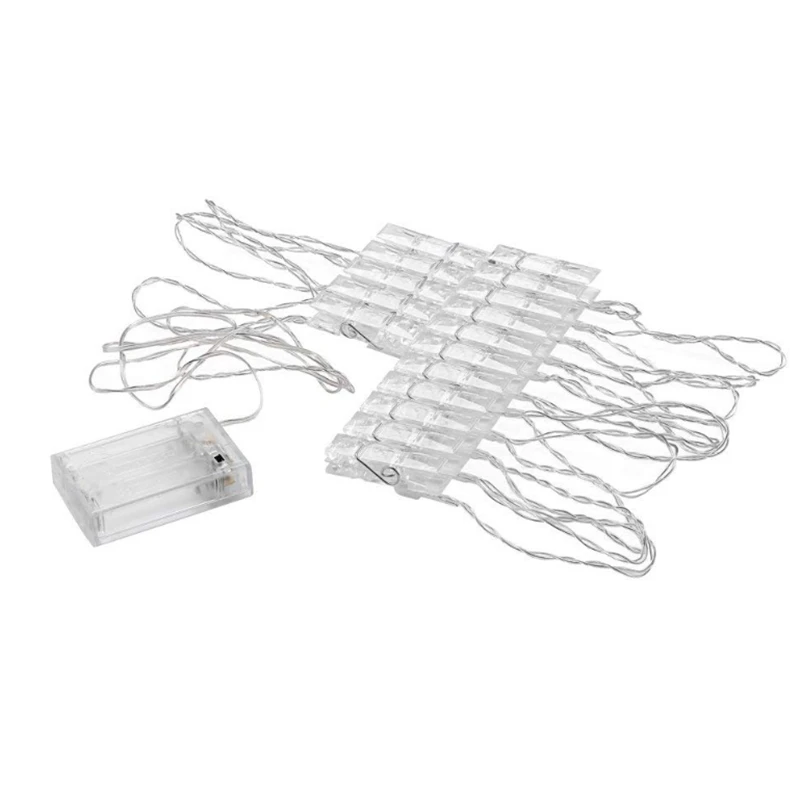 4 2 м 40LED гирлянды фото клип DIY декоративные огни для рождественской вечеринки