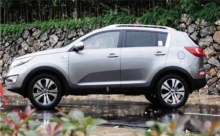 1 комплект Топ рейки на крышу стойки черный топ для Kia Sportage 2010 2011 2012 2013 2014 2015|roof rail