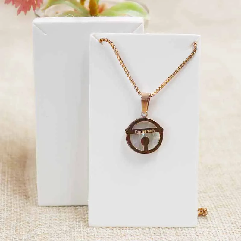 

200pcs Diy blank necklace card jewelry package & display card hang tag 4.5*8cm custom logo cost extra