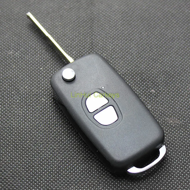 

PINECONE Key Case for MITSUBISHI FREECA DELICA Remote Key 2 Buttons Uncut Blade Remote Blank Key Shell Cover 1 PC