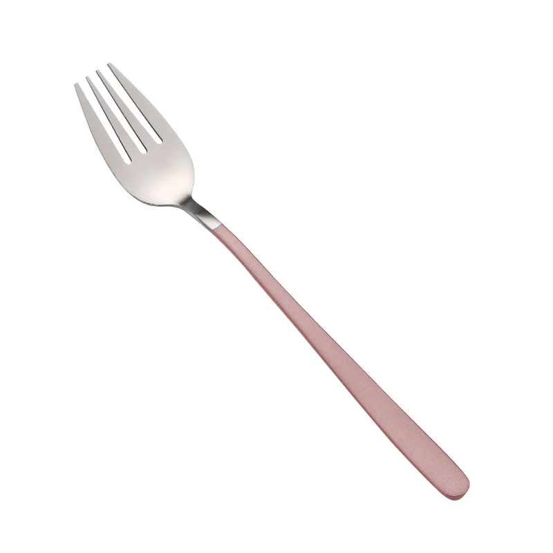 Silver Fork Розовый Золотой Набор Посуды Ложка Вилка Набор ножей Студия фото INS реквизиты для фона фотографии для тонкой западной еды Прямая поставка - Цвет: Silver Fork