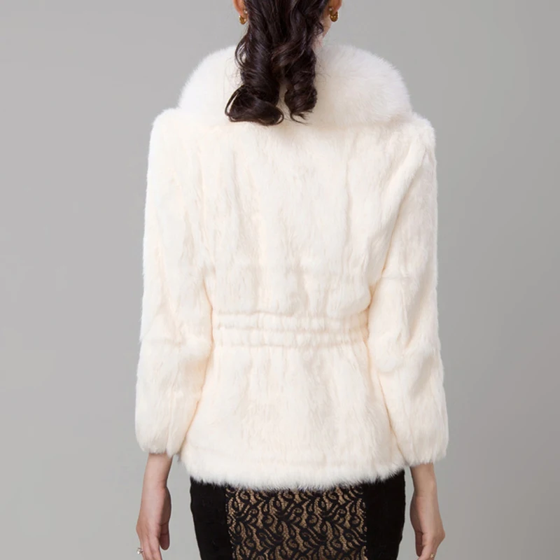 New Short Fur Coat Women Jacket 2021 Autumn Winter Imitation Rabbit Hair Korean Loose Thin Large Collar | Женская одежда