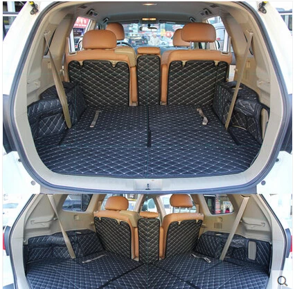 High quality! Special car trunk mats for Toyota Kluger 7 seats 2014-2009 waterproof boot carpets cargo liner Free shipping |