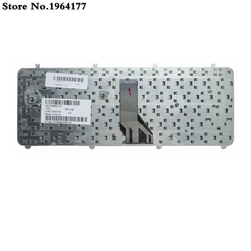 Английская клавиатура для ноутбука HP Pavilion DV5 1100 1200 1000 1219 1218TX 1219TX AEQT6700210 QT6A Silver