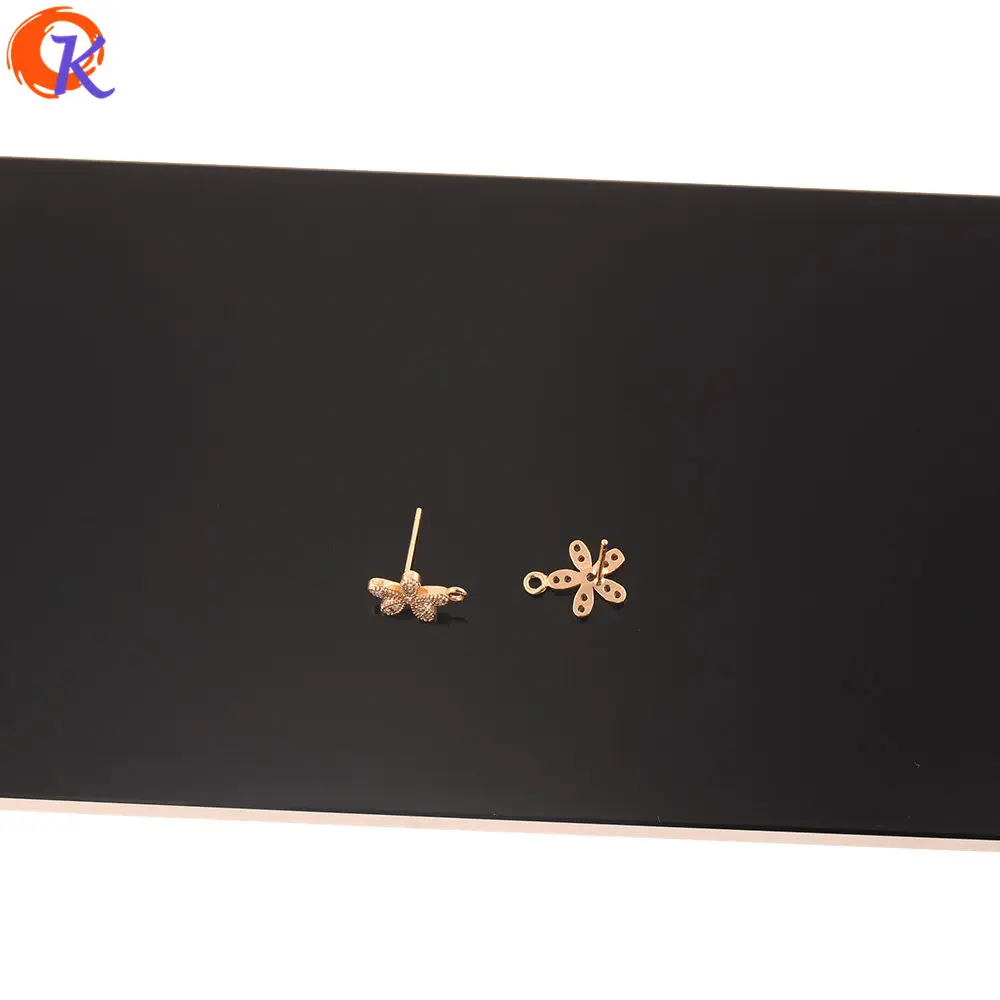

Cordial Design 20Pcs 9*12MM Jewelry Accessories/Earrings Stud/Genuine Gold Plating/Charms Jewelry/Hand Made/Earring Findings