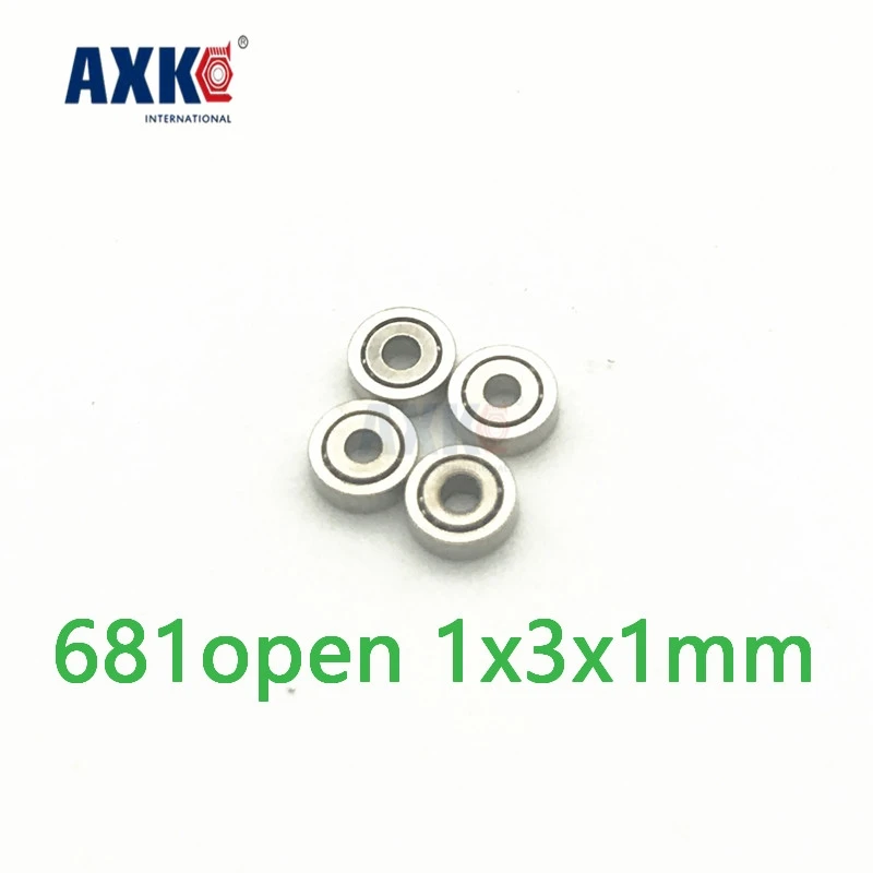 Axk 10 шт. 681 Открытый Глубокий шаровой подшипник 1x3x1 мм Миниатюрный 1*3*1 полный