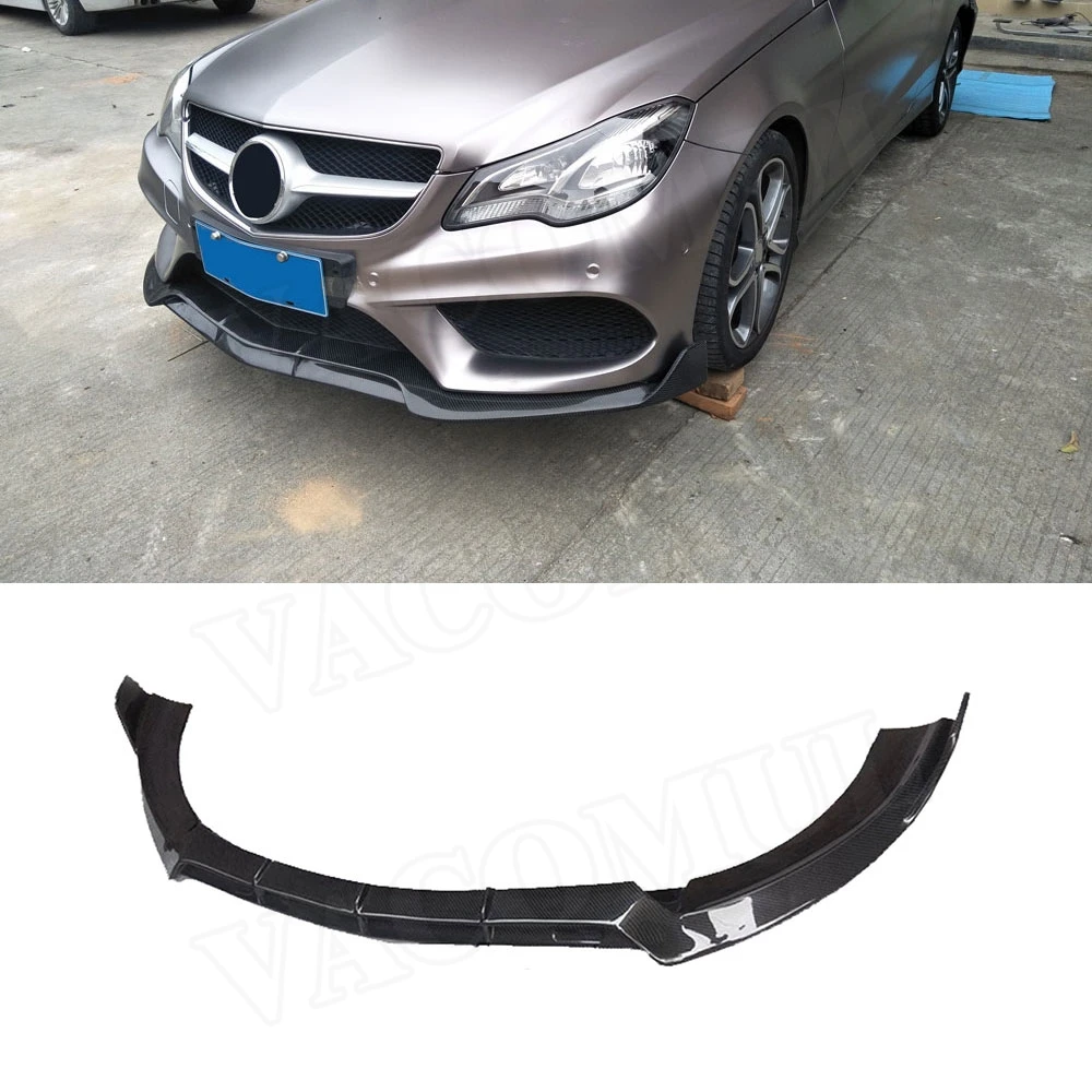 Передний спойлер из углеродного волокна для Mercedes Benz W207 C207 Coupe E200 E260 E300 2 двери стайлинга автомобилей